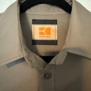 Hugo Boss Men's Casual Button Down Shirt - Beige
